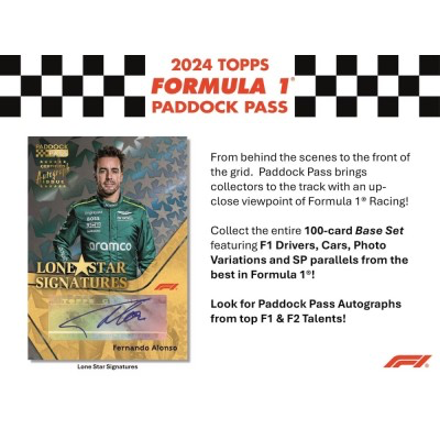 2024 Topps Paddock Pass Formula 1, Hobby Box (Pre Order 12/13)