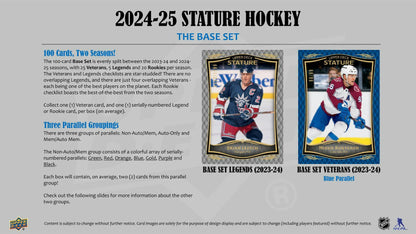 2024-25 Upper Deck Stature Hockey Hobby Box (9/17)