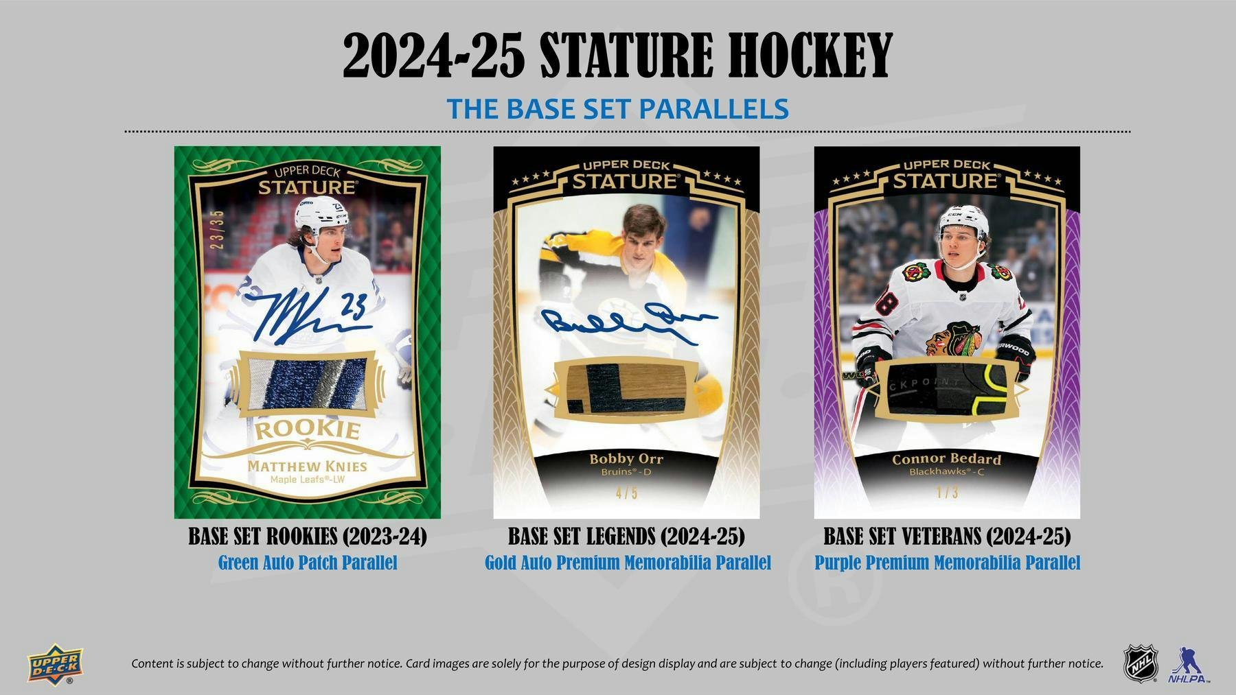 2024-25 Upper Deck Stature Hockey Hobby Box (9/17)