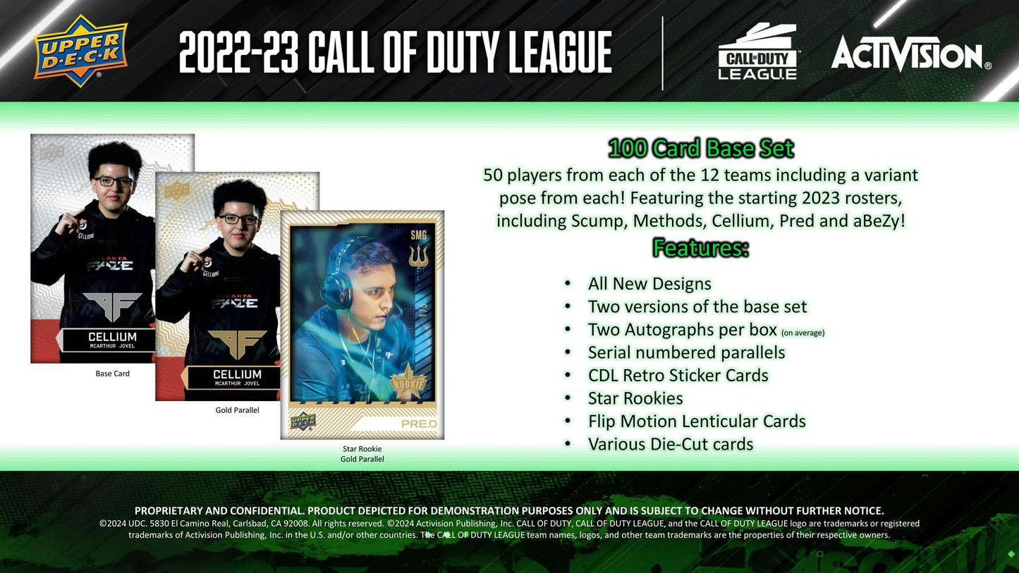 2022-23 Upper Deck Call of Duty League Hobby Box