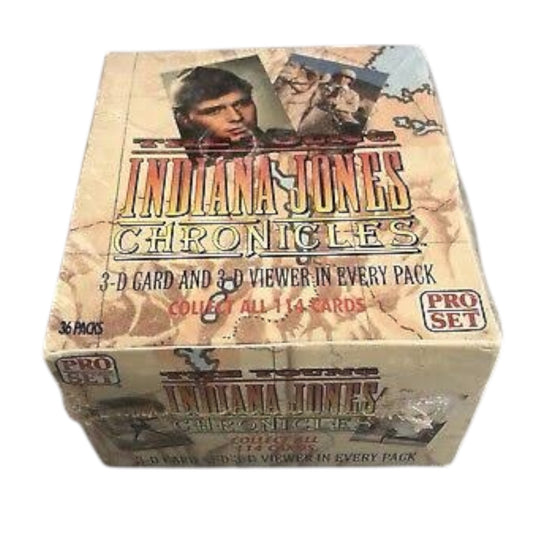 1992 Pro Set The Young Indiana Jones Chronicles Trading Card Box 36 Sealed Packs