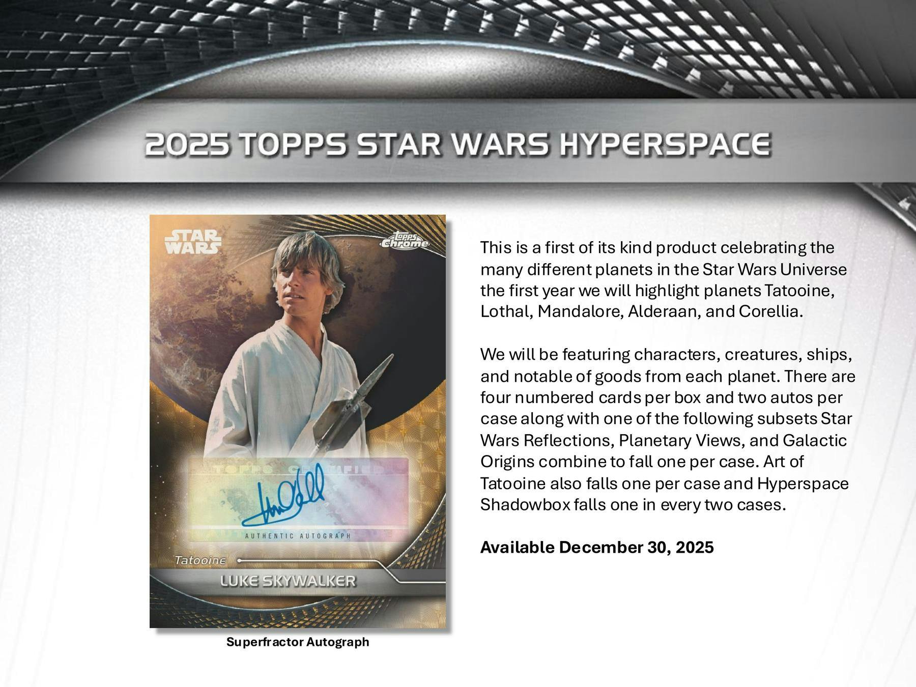 2025 Topps Star Wars Hyperspace Hobby 8-Box Case