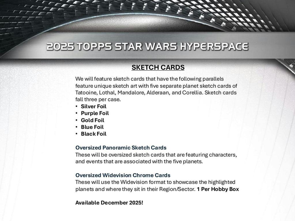 2025 Topps Star Wars Hyperspace Hobby 8-Box Case