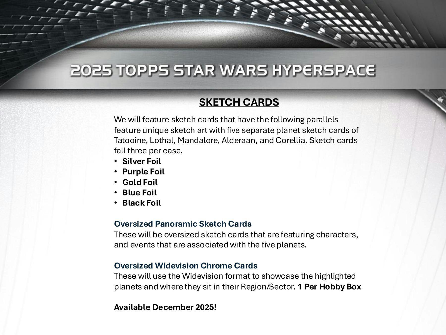 2025 Topps Star Wars Hyperspace Hobby 8-Box Case