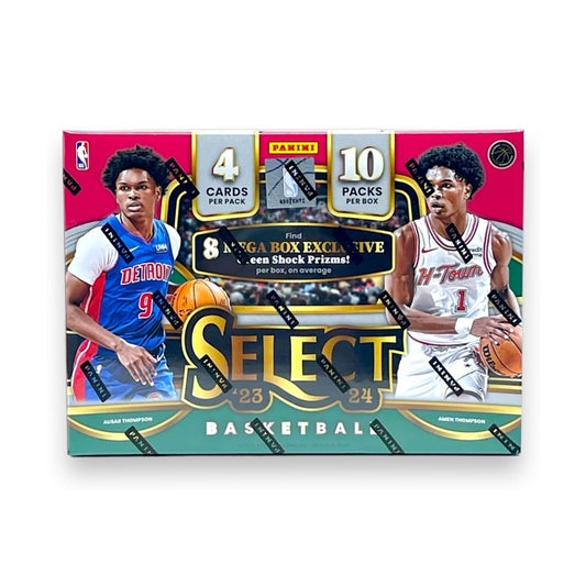 2023-24 Panini Basketball Select, Hobby Mega Box (Green Shock Prizm)