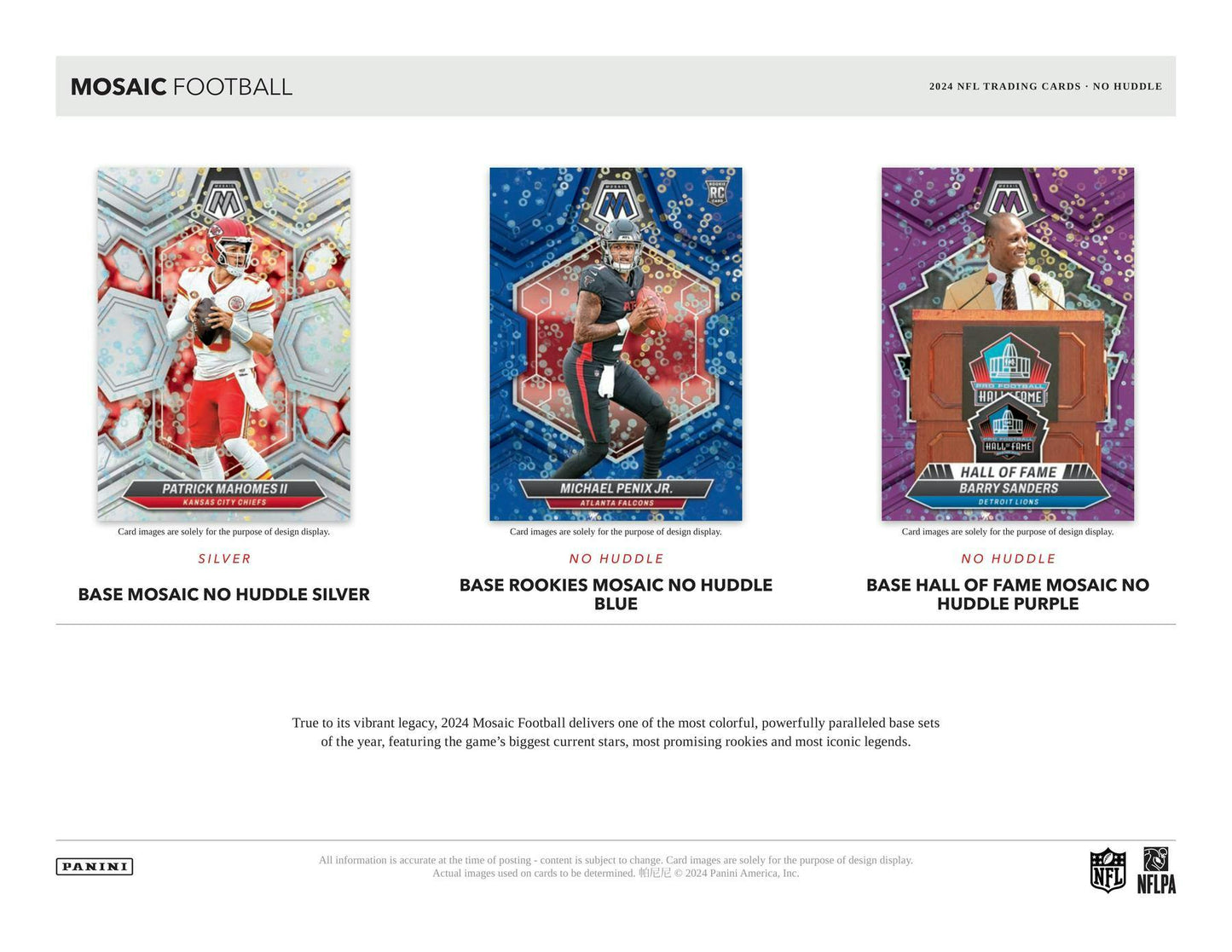 2024 Panini Mosaic No Huddle Football Pack