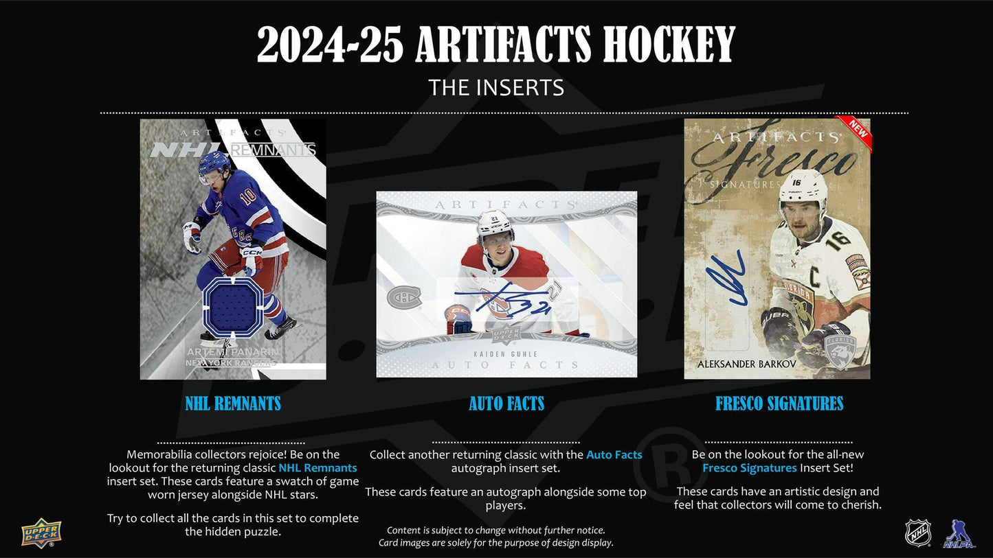 2024-25 Upper Deck Artifacts Hockey 7-Pack Blaster Box