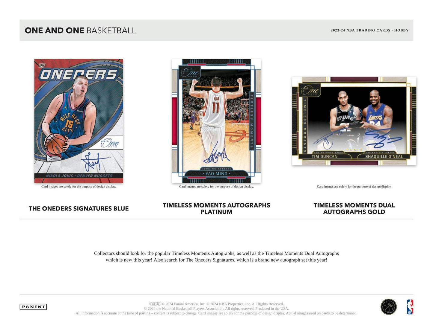 2023-24 Panini One and One Basketball Hobby Box