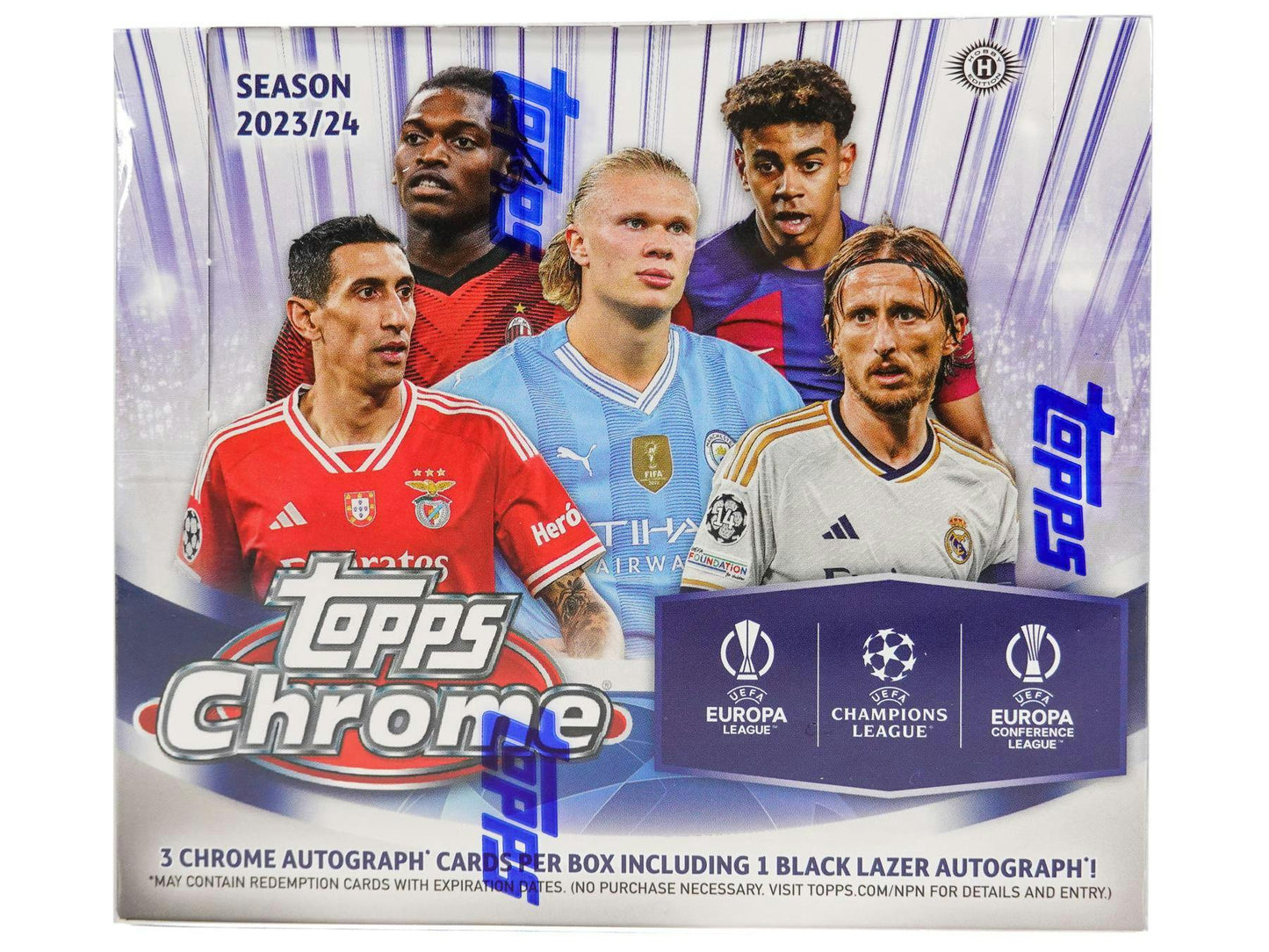 2023-24 Topps Chrome UEFA Club Competitions Soccer, Hobby Jumbo Pack