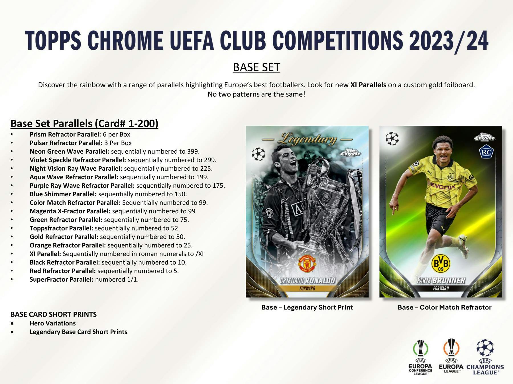 2023-24 Topps Chrome UEFA Club Competitions Soccer Hobby Jumbo Pack