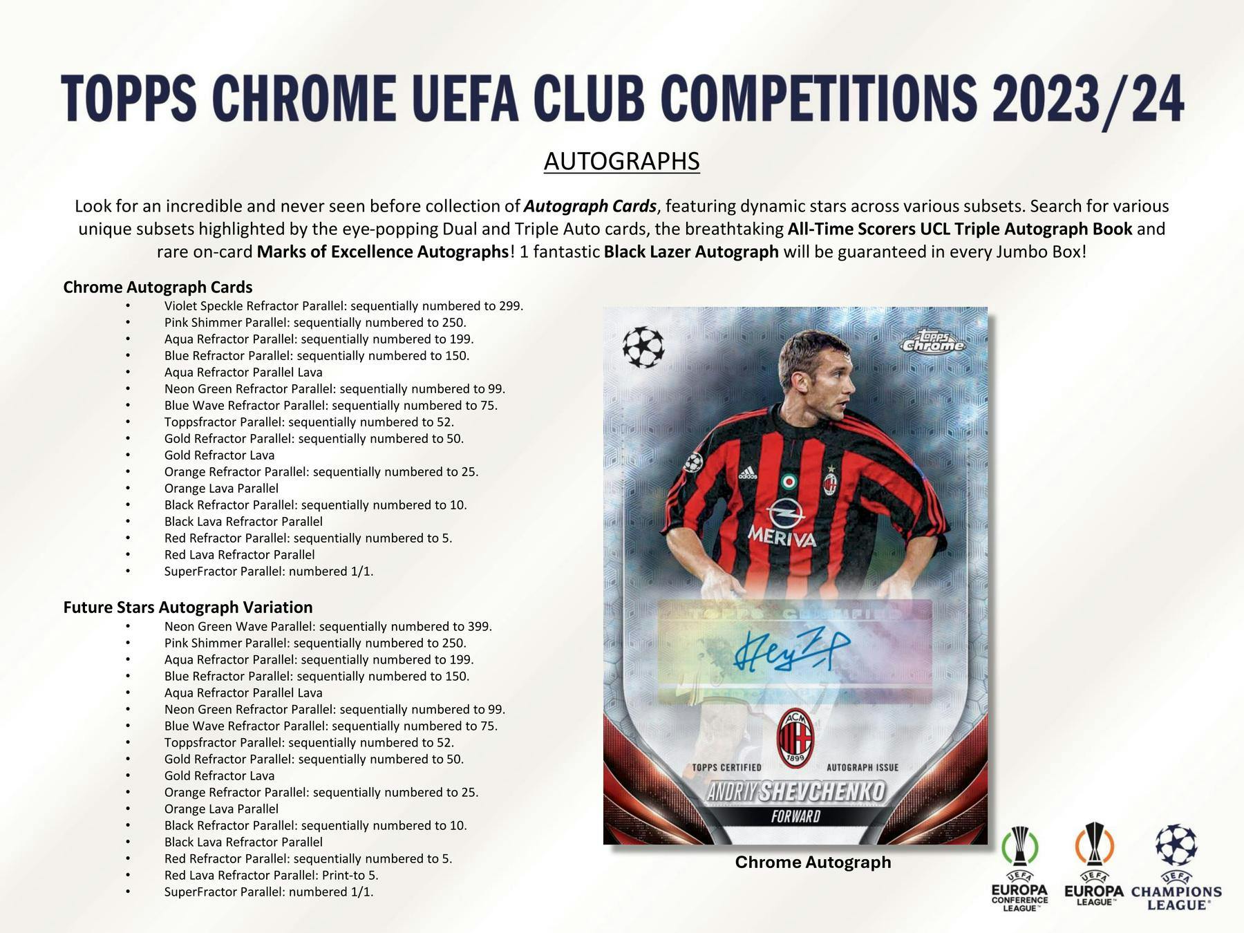2023-24 Topps Chrome UEFA Club Competitions Soccer Hobby Jumbo Pack