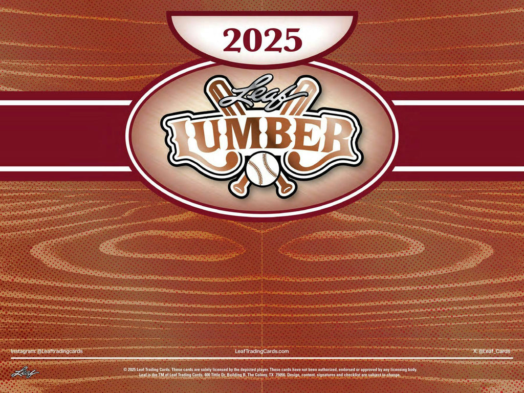 2025 Leaf Lumber Baseball Hobby Box (12/26/25)