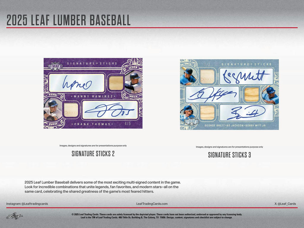 2025 Leaf Lumber Baseball Hobby Box (12/26/25)