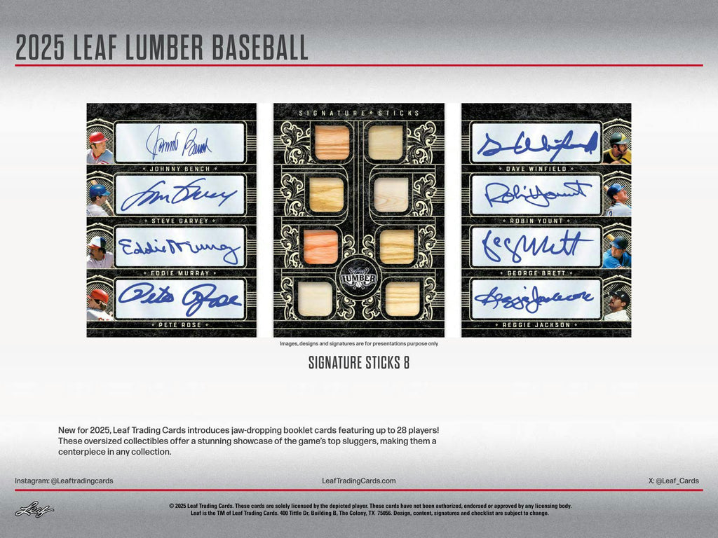 2025 Leaf Lumber Baseball Hobby Box (12/26/25)