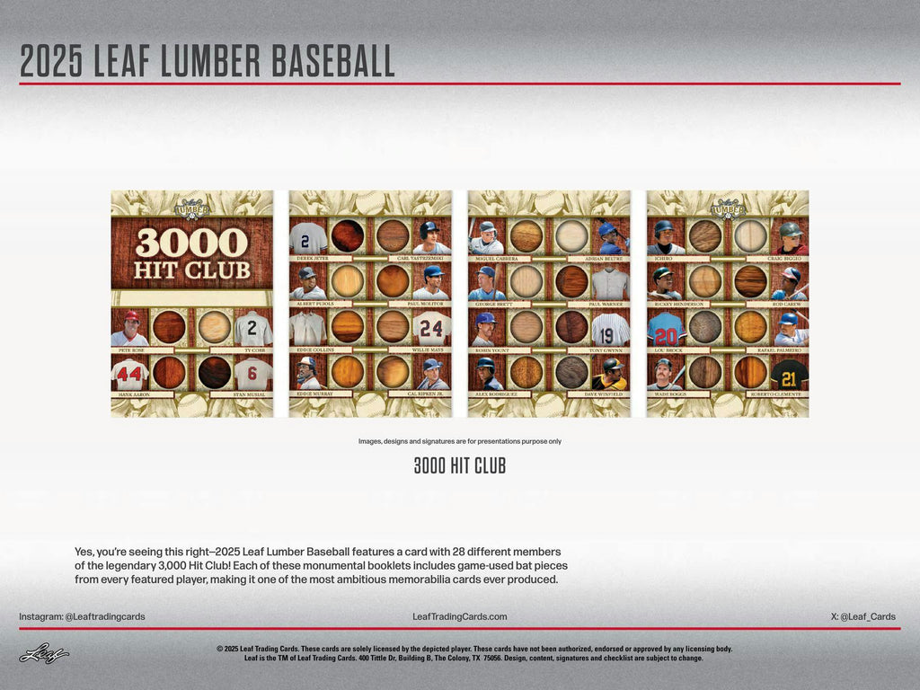 2025 Leaf Lumber Baseball Hobby Box (12/26/25)