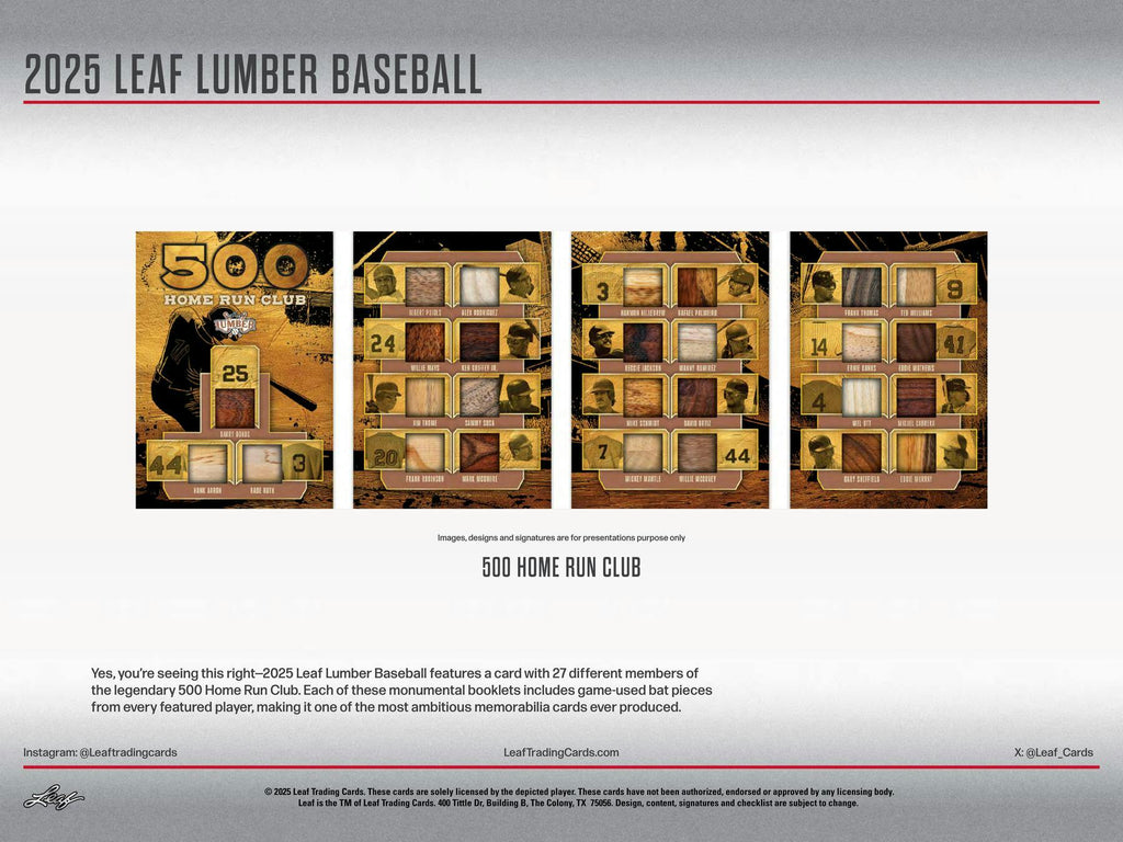 2025 Leaf Lumber Baseball Hobby Box (12/26/25)