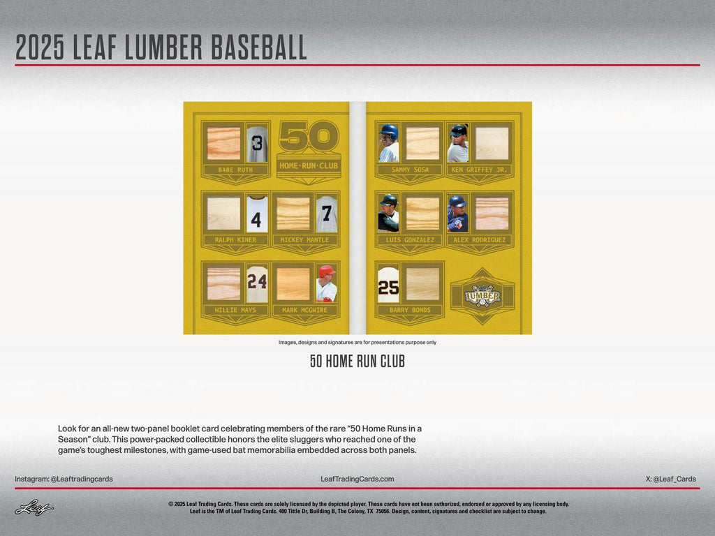 2025 Leaf Lumber Baseball Hobby Box (12/26/25)