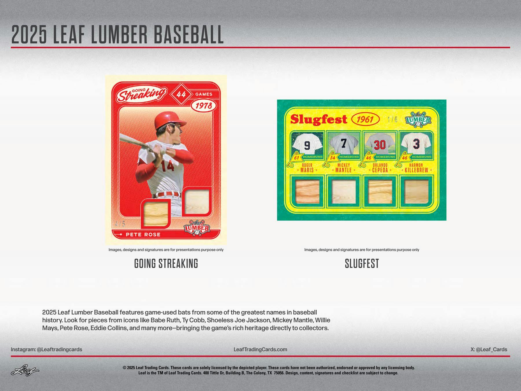 2025 Leaf Lumber Baseball Hobby Box (12/26/25)