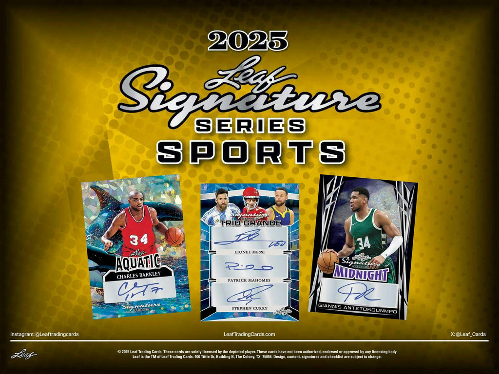 2025 Leaf Signature Series Sports Hobby Box (5/16)