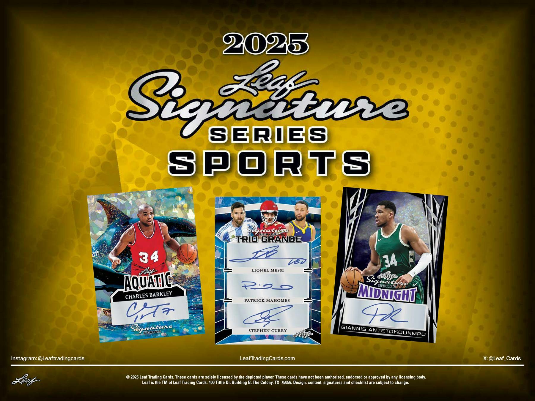 2025 Leaf Signature Series Sports Hobby Box (5/16)