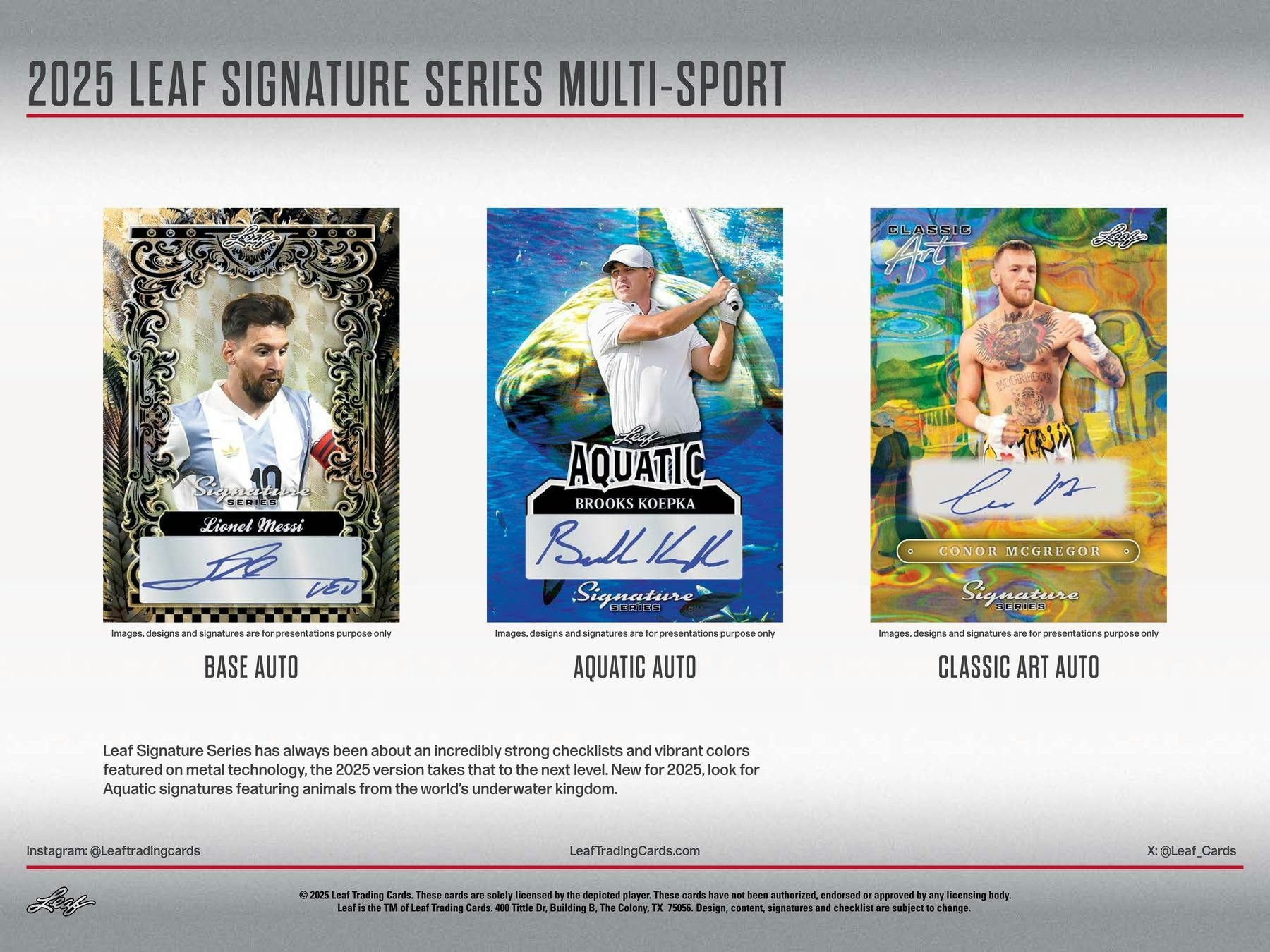 2025 Leaf Signature Series Sports Hobby Box (5/16)