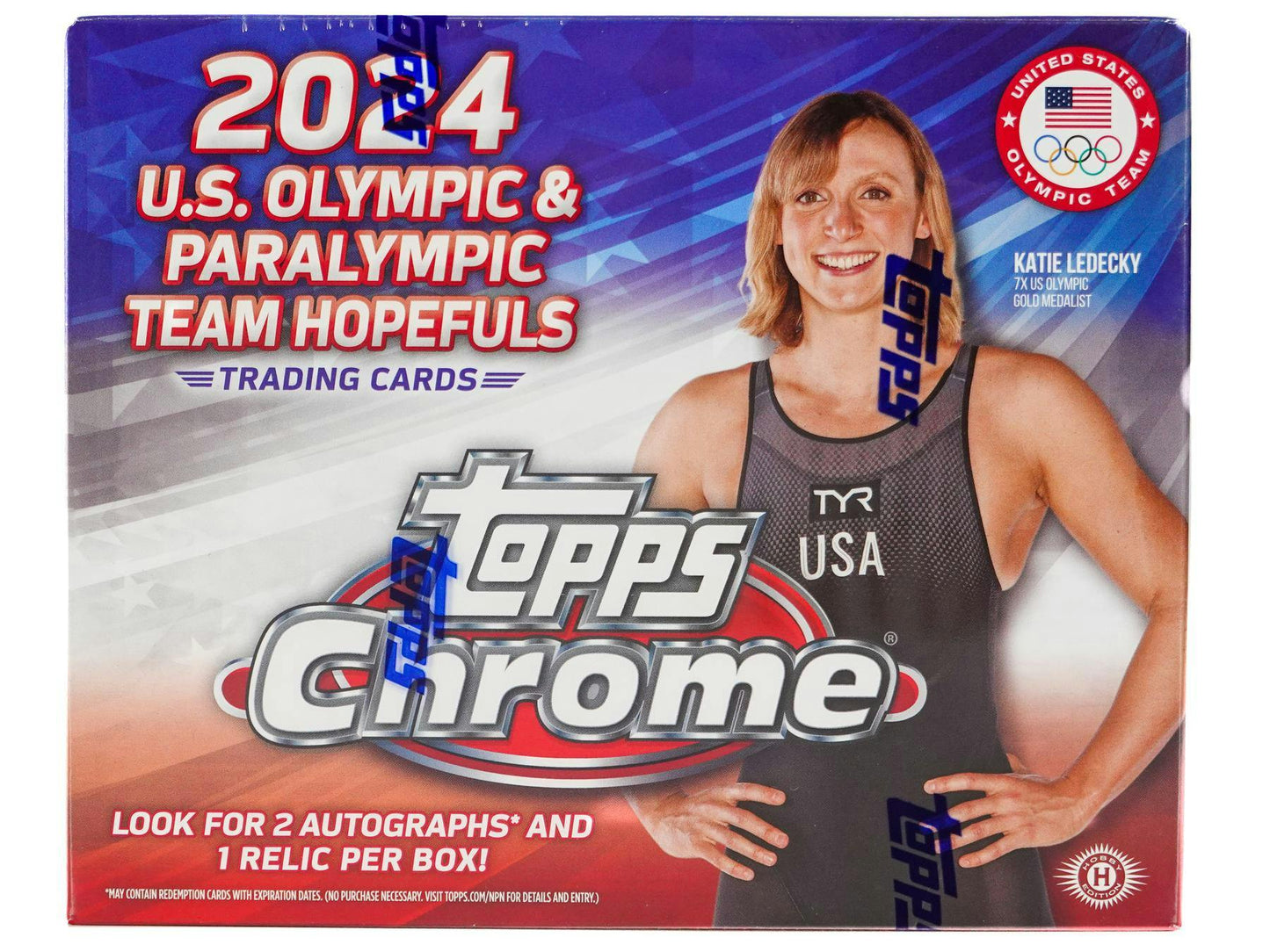 2024 Topps Chrome U.S. Olympic & Paralympic Team Hopefuls, Hobby Box