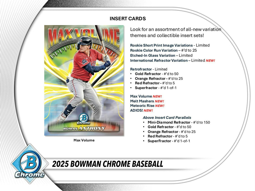 2025 Bowman Chrome Baseball Breaker's Delight Box (9/23)