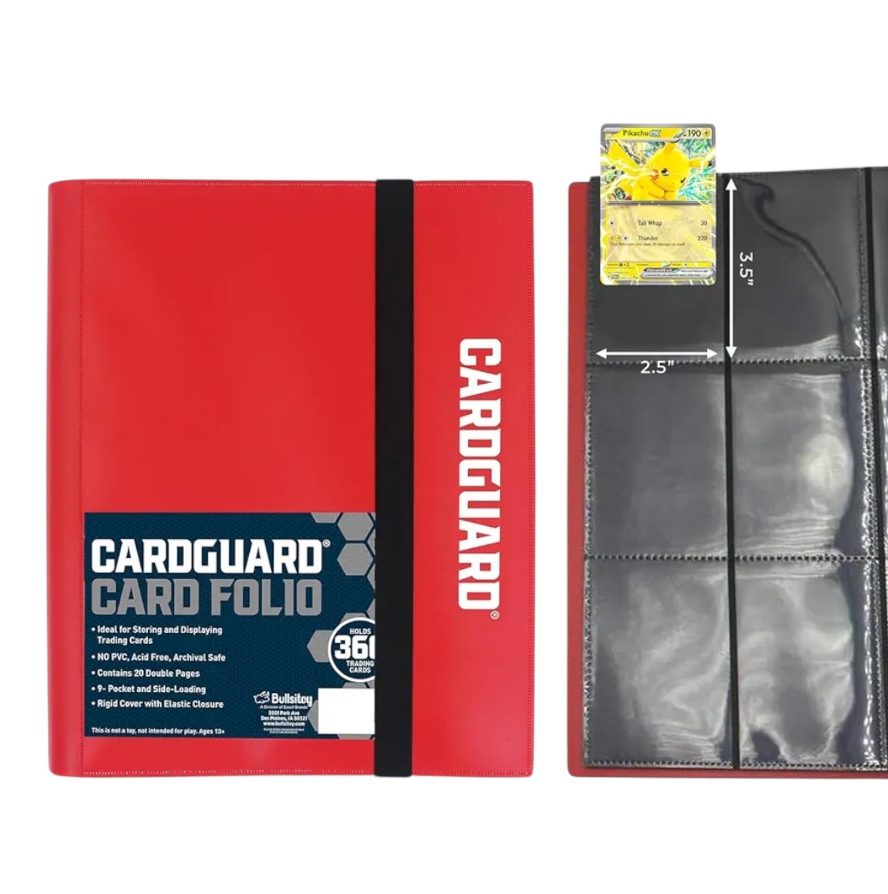 CardGuard Premium 9-Pocket Trading Card Pro-Folio: Side-Loading Binder Album (Baby Blue)