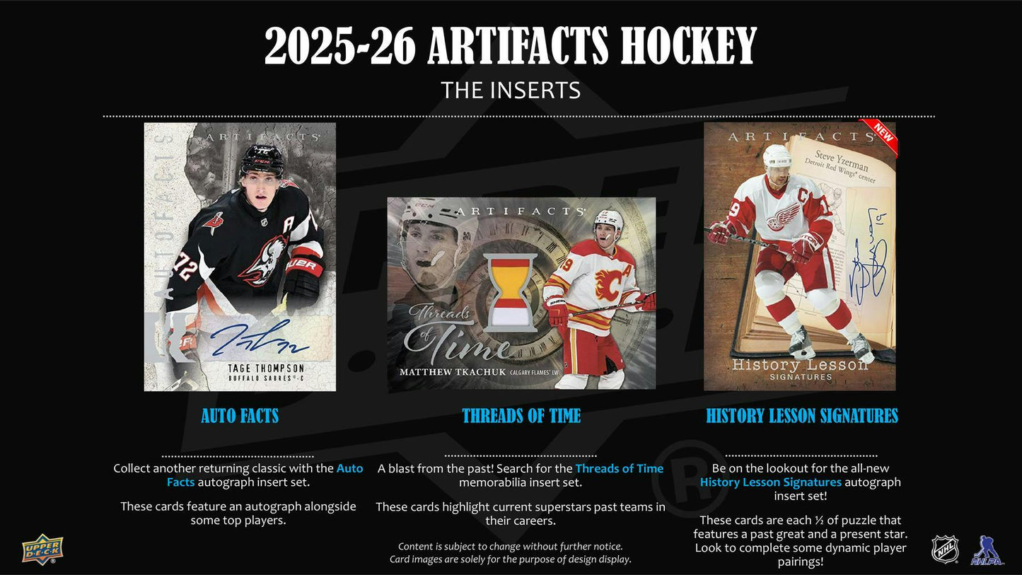 2025-26 Upper Deck Artifacts Hockey Hobby Box