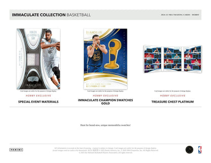 2024-25 Panini Immaculate Basketball Hobby Box
