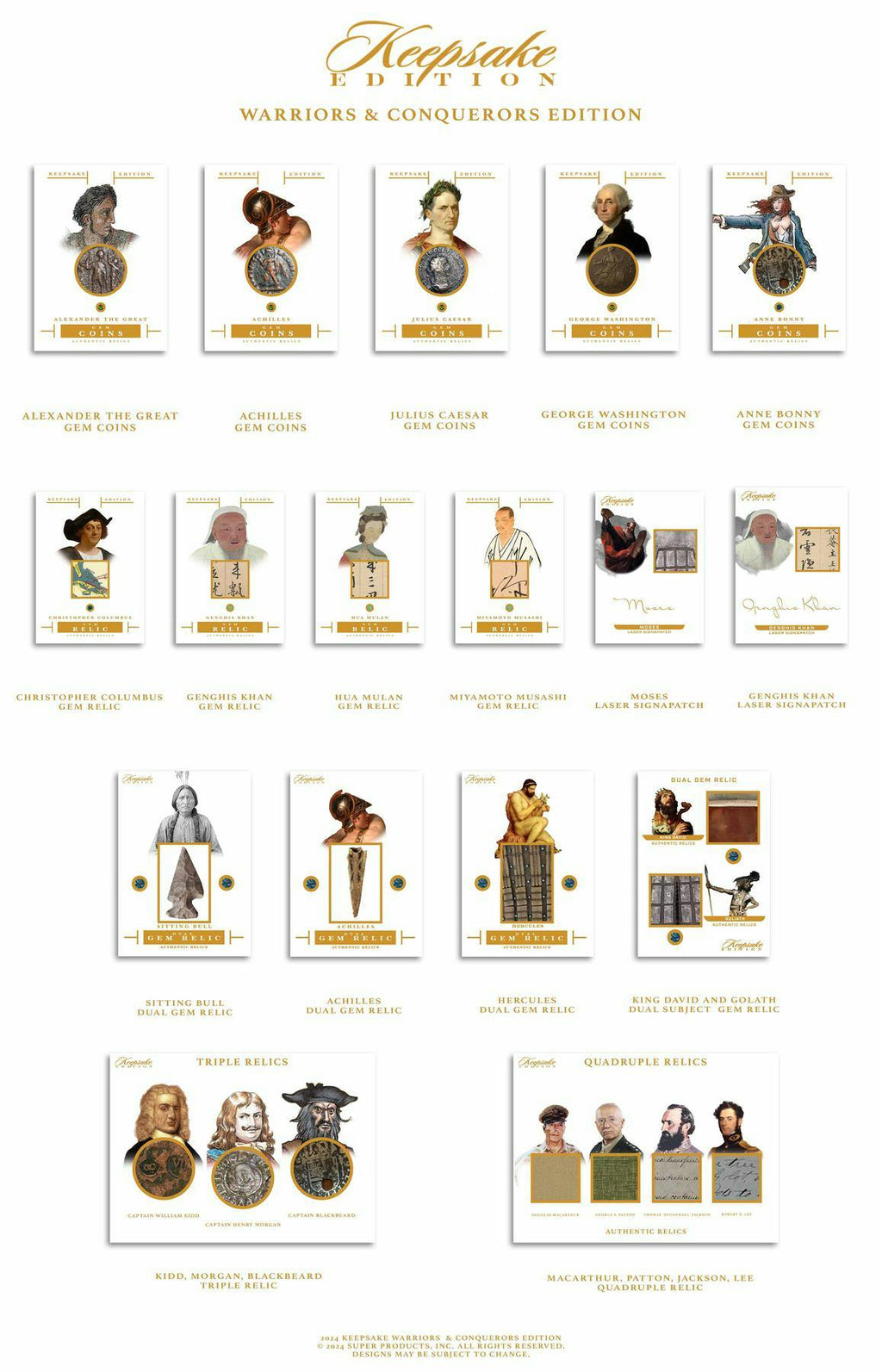 2024 Super Break Keepsake Warriors & Conquerors Edition Hobby Box