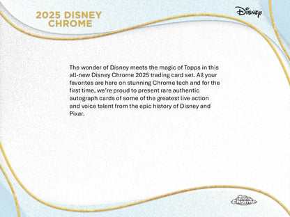 2025 Topps Disney Chrome Mega 20-Box Case