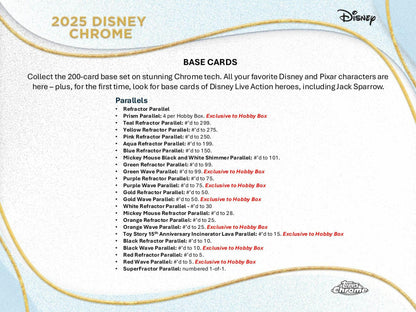 2025 Topps Disney Chrome Mega 20-Box Case