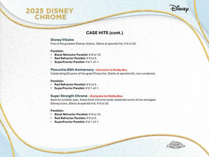 2025 Topps Disney Chrome Mega 20-Box Case