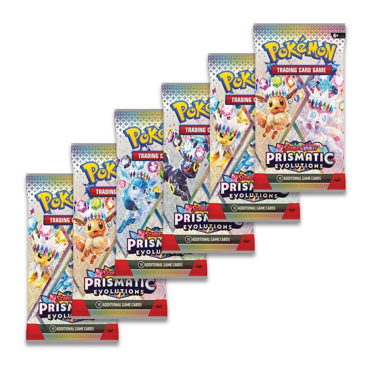 Pokémon TCG: Scarlet & Violet - Prismatic Evolutions 6-Pack Booster Bundle