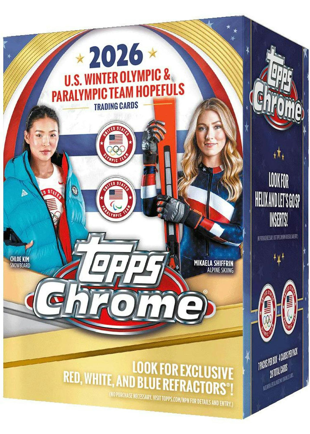 2026 Topps Chrome U.S. Olympics 7-Pack Blaster 40-Box Case