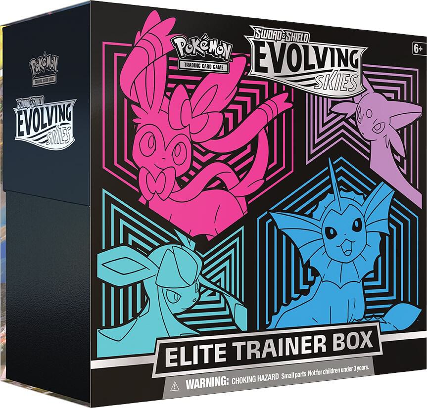 Pokémon TCG: Evolving Skies Elite Trainer Box [Glaceon/Vaporeon/Sylveon/Espeon] (SWSH07)