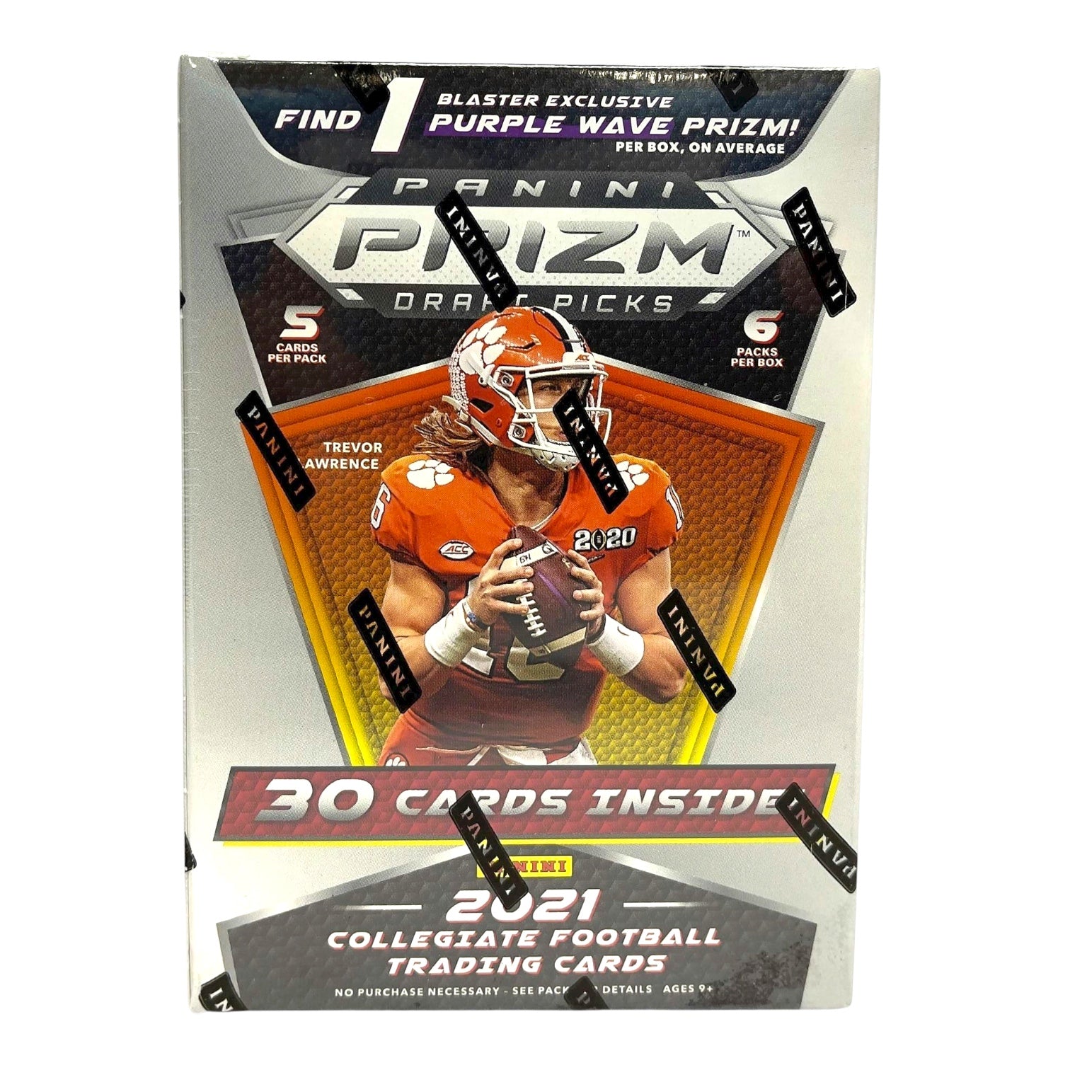 2021 Panini Prizm Draft Picks Football 6-Pack Blaster Box (Purple Wave Prizms!)