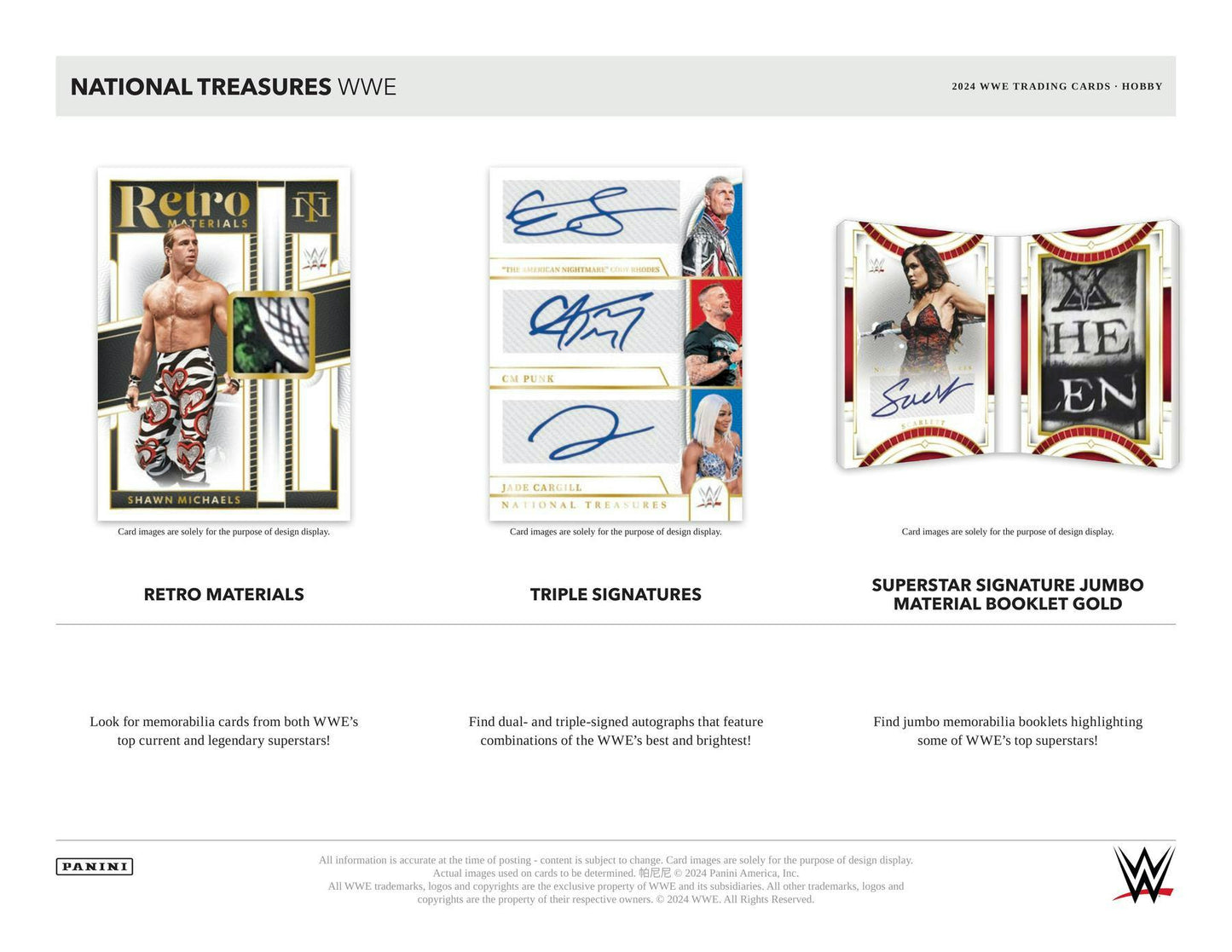 2024 Panini National Treasures WWE Wrestling Hobby Box