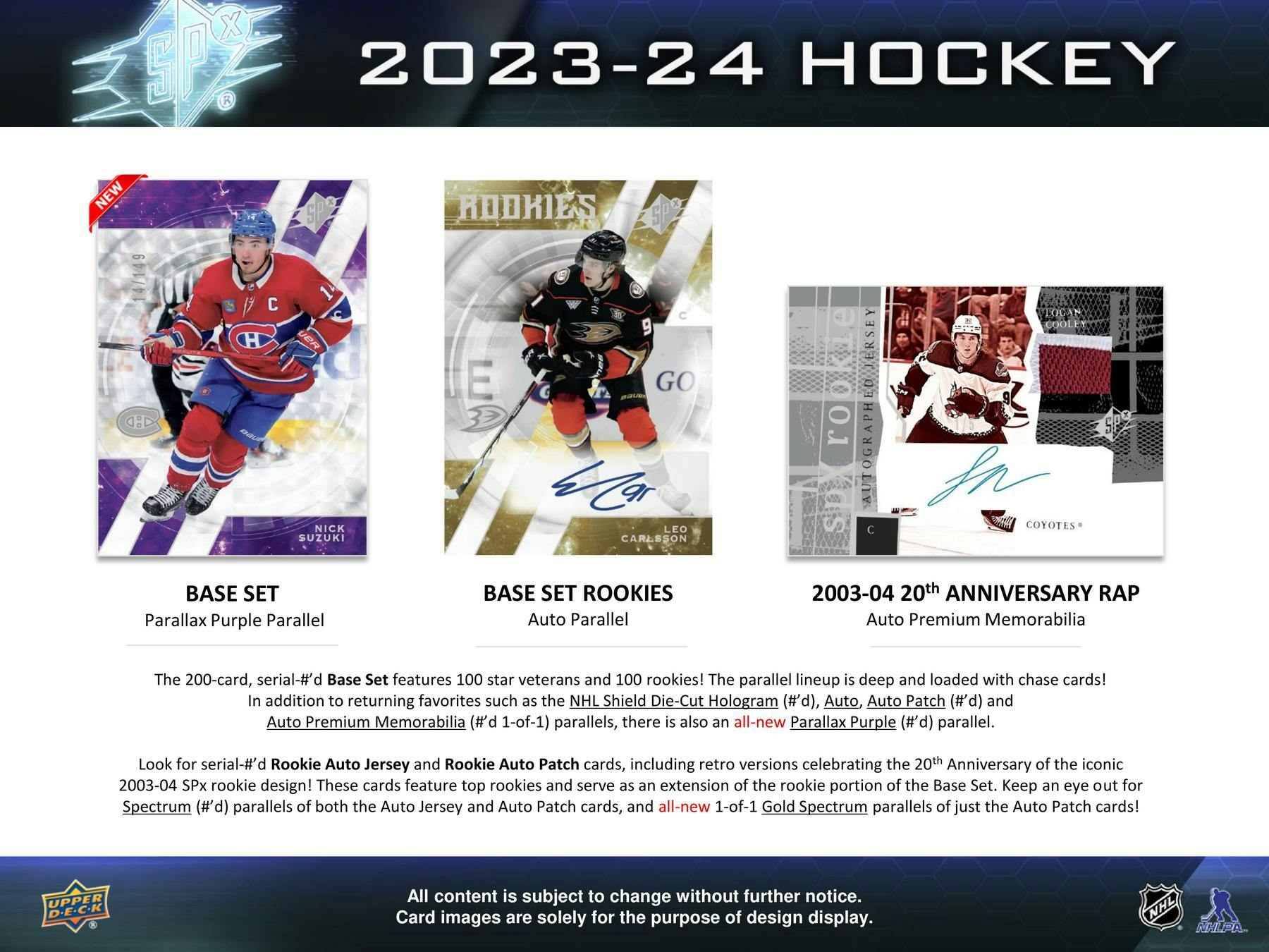 2023-24 Upper Deck SPX Hockey Hobby Box