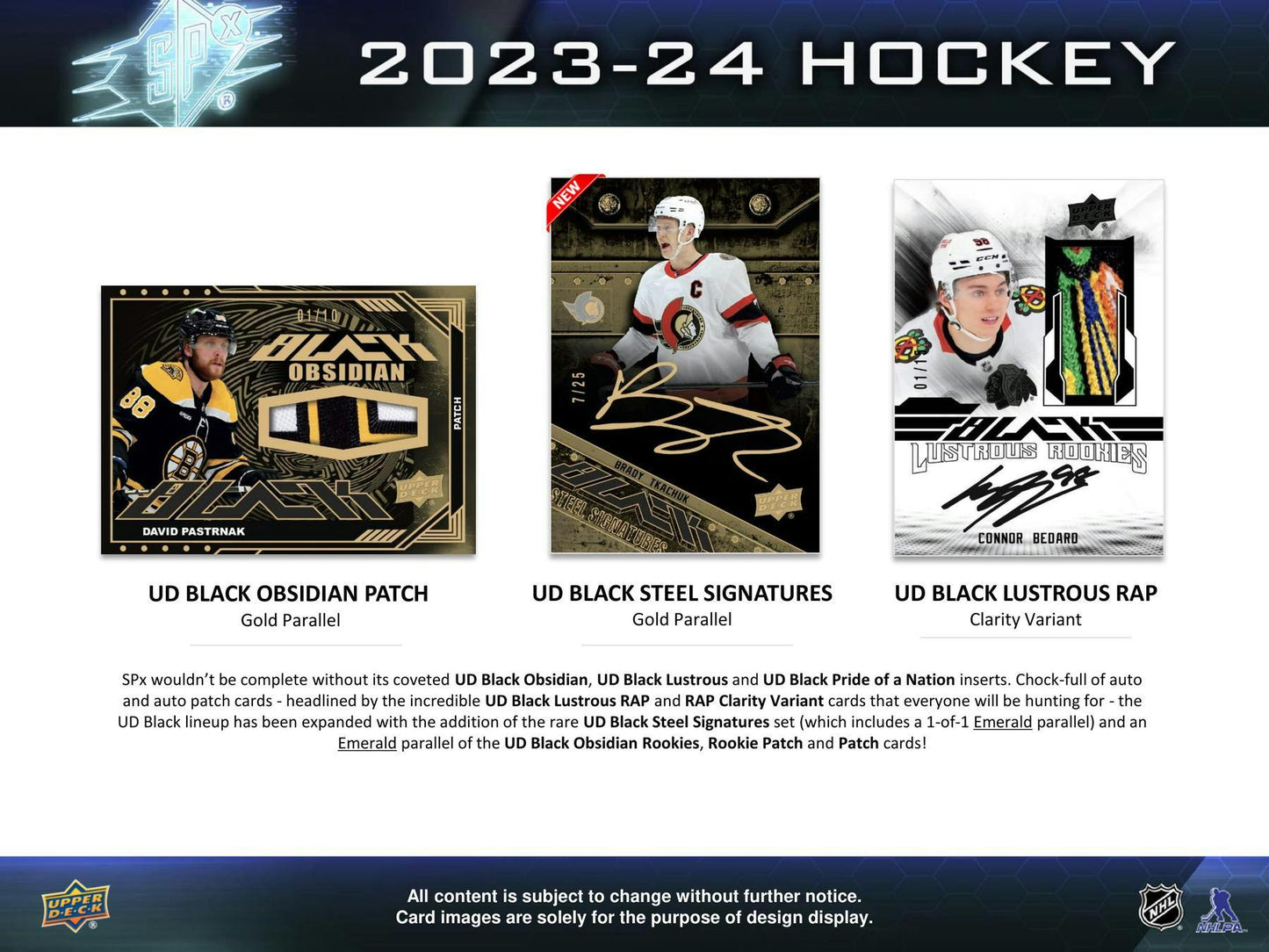 2023-24 Upper Deck SPX Hockey, Hobby Box