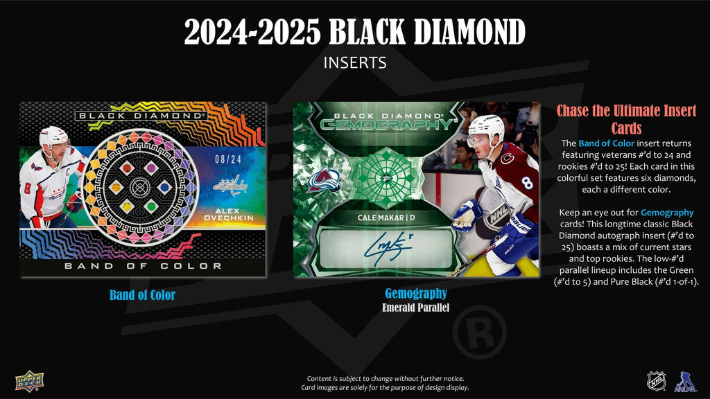 2024-25 Upper Deck Black Diamond Hockey Hobby Box
