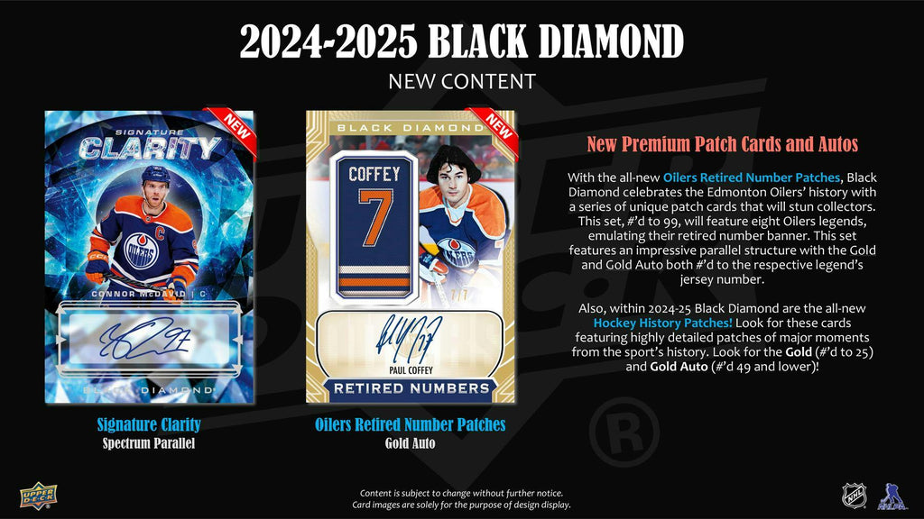 2024-25 Upper Deck Black Diamond Hockey Hobby Box