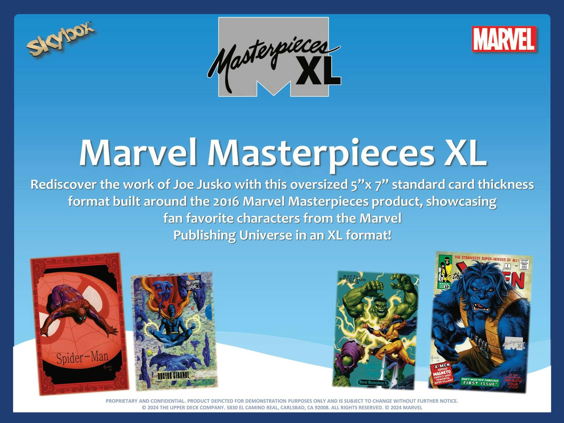 Upper Deck Marvel Masterpieces XL Trading Cards (ft. Joe Jusko) Hobby Box