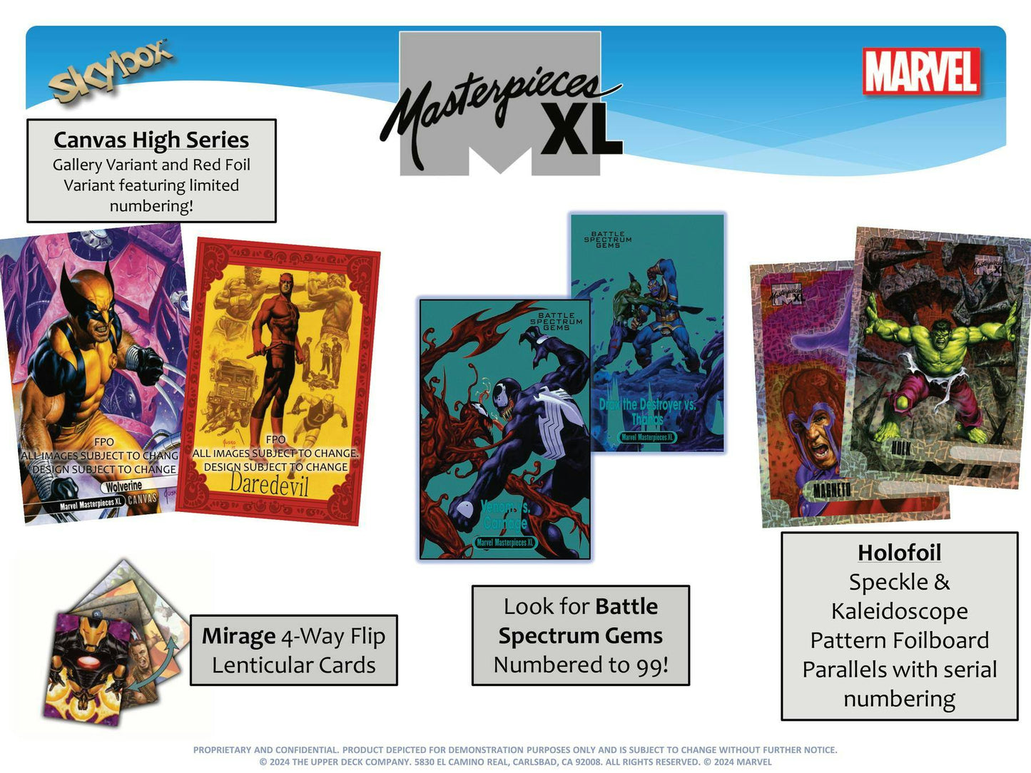 Upper Deck Marvel Masterpieces XL Trading Cards, Hobby Box