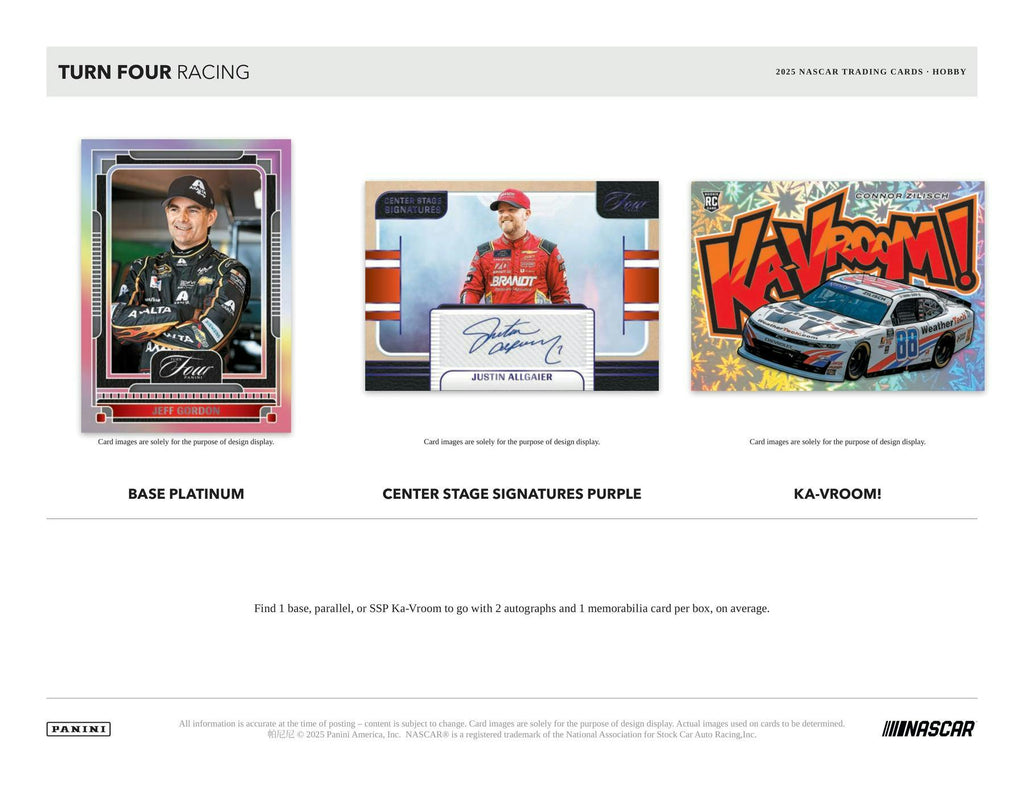 2025 Panini Turn Four Racing Hobby Box (10/3)