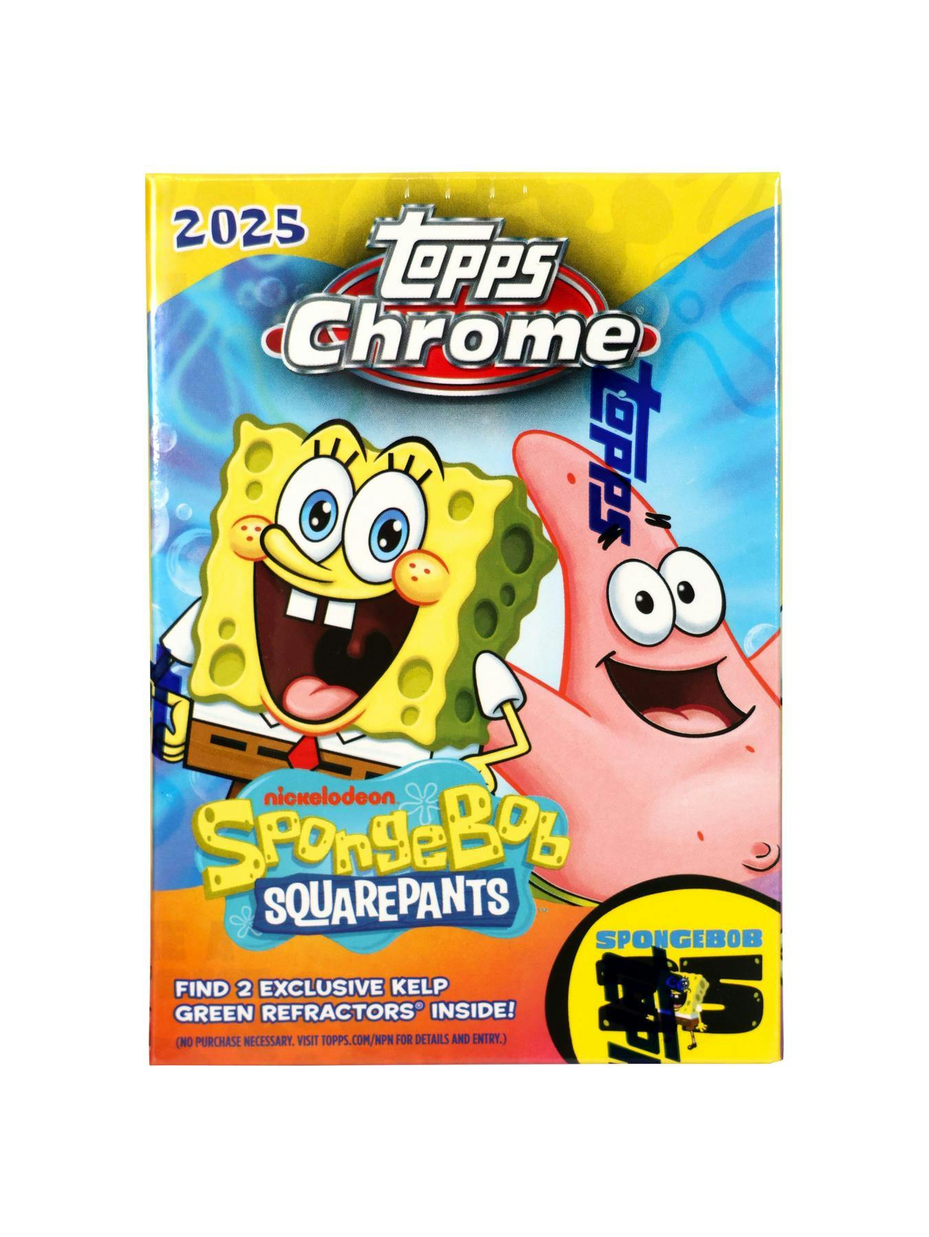 2025 Topps Chrome SpongeBob SquarePants 25th Anniversary 7-Pack Blaster Box (10/1)