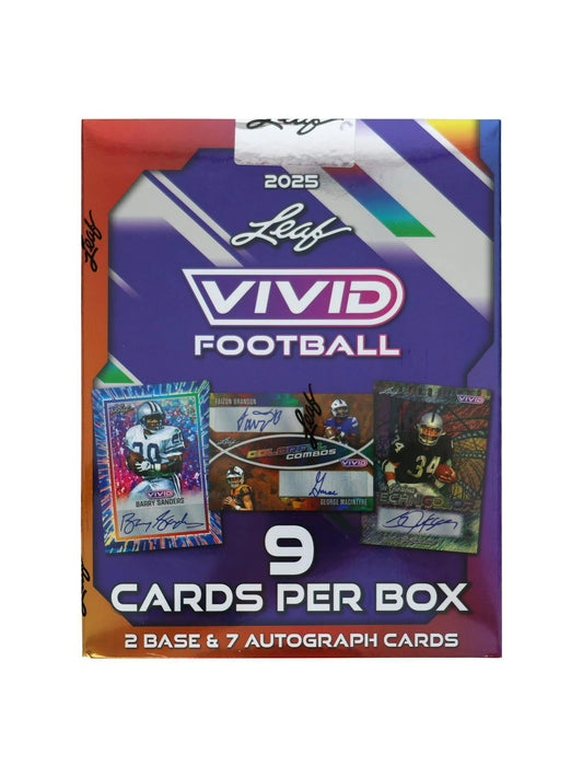 2025 Leaf Vivid Football Hobby Box (10/1)