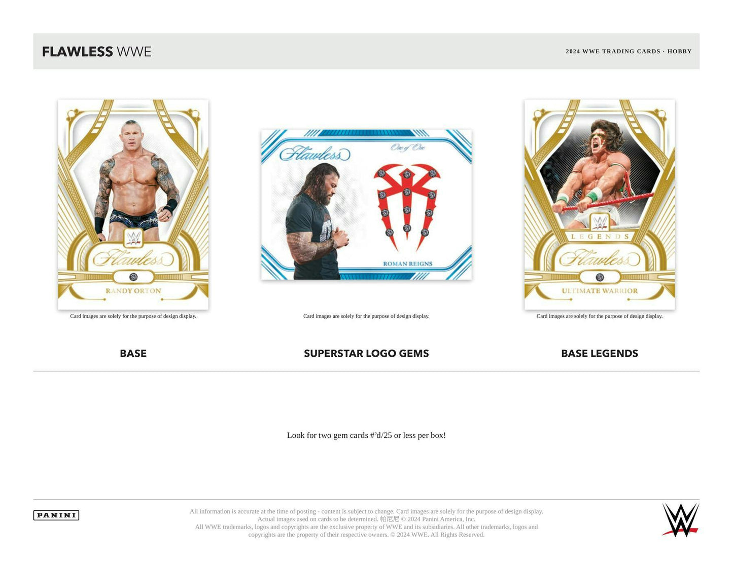 2024 Panini Flawless WWE Wrestling, Hobby Box