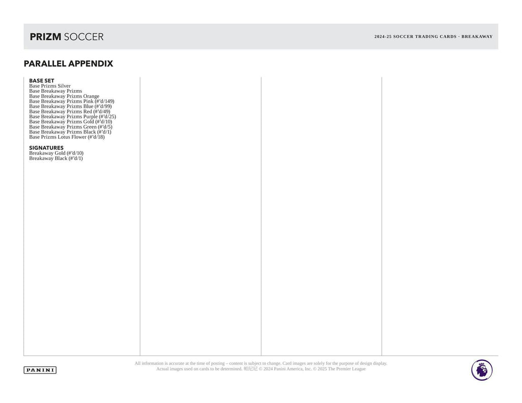 2024-25 Panini Prizm Premier League EPL Soccer Breakaway Box